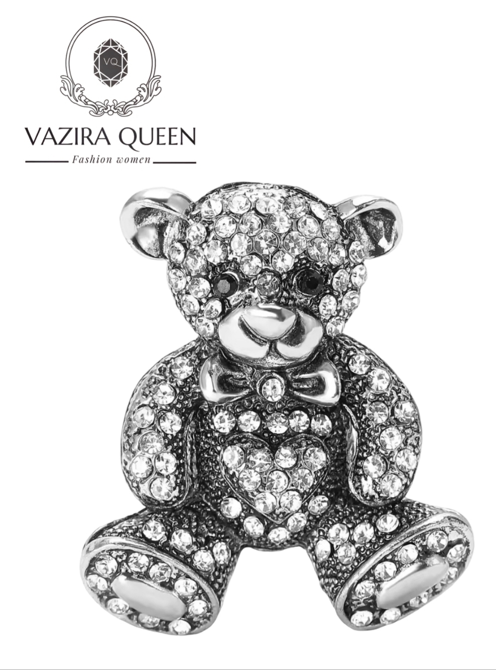 VQ Teddy Bear Brooch